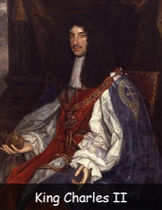 Life in the Colonies- Image of  King Charles II