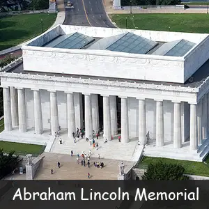 Famous American Monuments- Image of Abraham Lincoln Memorial