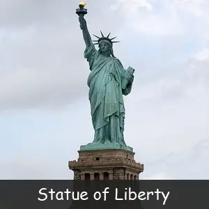 Famous American Monuments - Image of Statue of Liberty