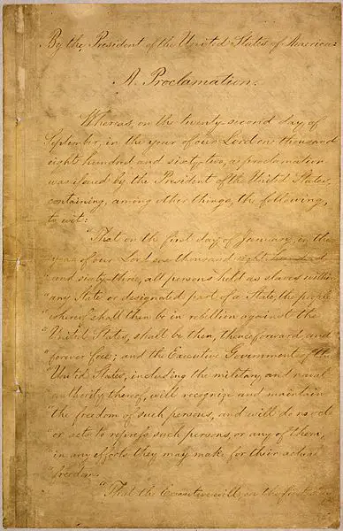 Emancipation Proclamation Emancipation Proclamation